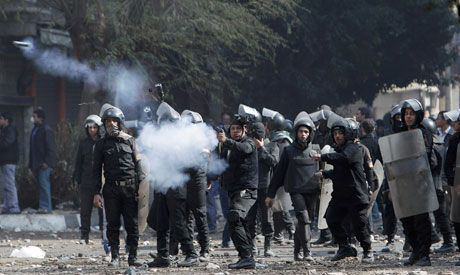 Egyptian riot police