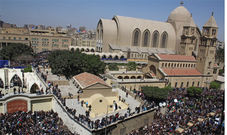 Cathedral of St Mark in Al Abassiya attacked