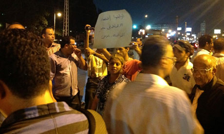 koptische Maspero-Demonstranten vor Präsidentenpalast