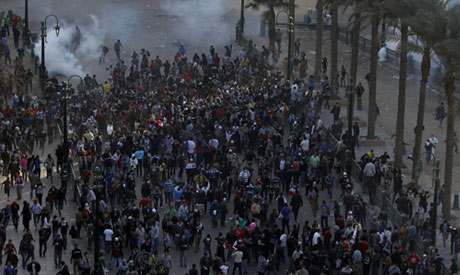  street near Tahrir Square in Cairo January 25, 2013 (Photo: Reuters