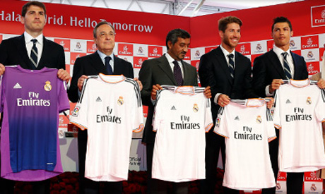 fly emirates real madrid jersey
