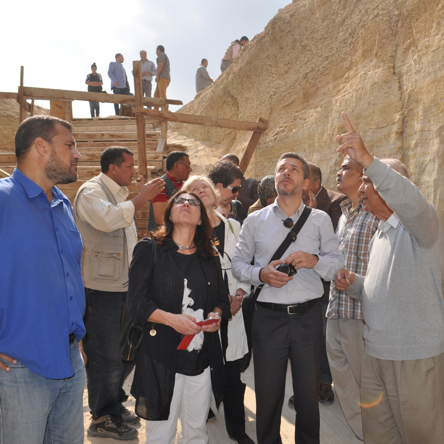 UNESCO delegate outside the Djoser