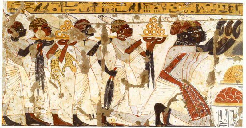 Nubian illustration at Huy Tomb, Luxor