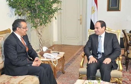 Ethiopian Minister with El-Sisi
