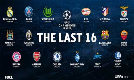 uefa champions league last 16