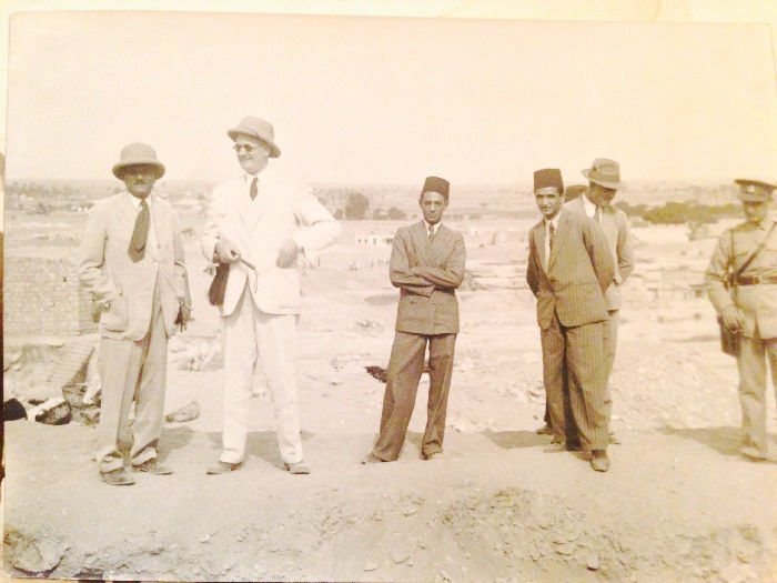  Selim Hassan on site with his daily visitor teh British High Commissioner in the late twenties