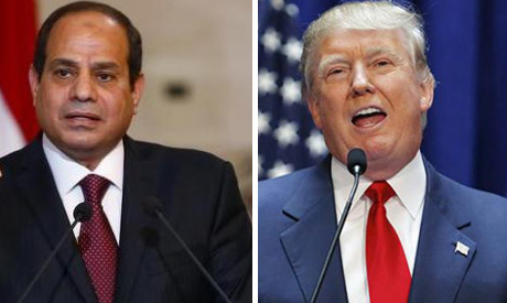 Trump stresses to Sisi full solidarity with Egypt in its war against terrorism after deadly attack on Helwan church 