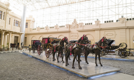 Celebration              and medallion halls at the Royal Carriages Museum