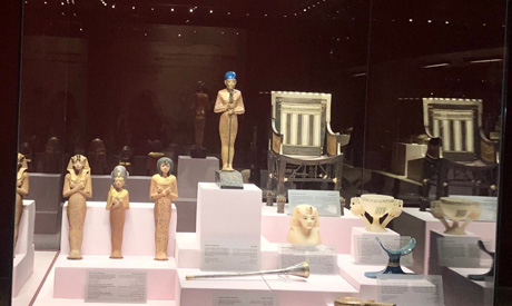 Tutankhamun              display in Hurghada Museum