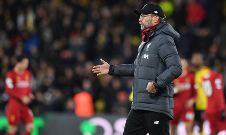 To be so far clear is ‘unthinkable’, says Liverpool boss Jurgen Klopp