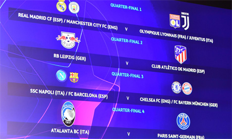 Champions League final eight draw 