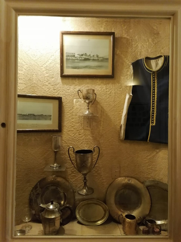  some of the          souvenirs on display inside the hotel