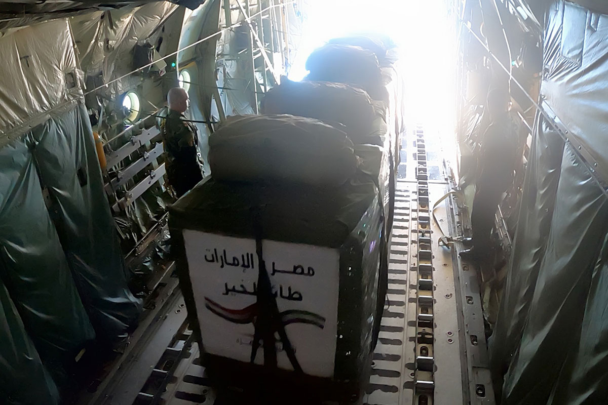 PHOTO GALLERY: Egypt and the UAE airdrop aid to  besieged Gaza