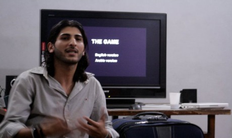 Ahmed Sarhan, story teller from Gaza