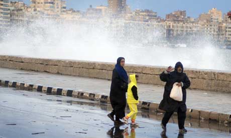 Bad weather in Alexandria