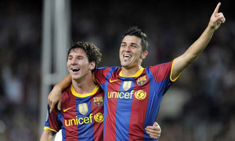 Messi and Villa
