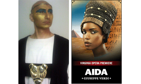 Ashraf Sewailam and "Aida" poster