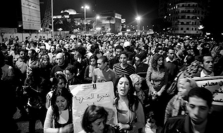 Thousands of protesters march in support of activist and blogger @Alaa Abd El-Fattah (Photo: Hossam 