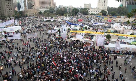 Tahrir square a day before elections (photo by Mai Shaheen)