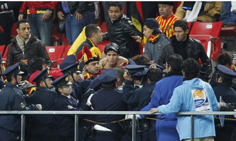 Tunisian fans riots 