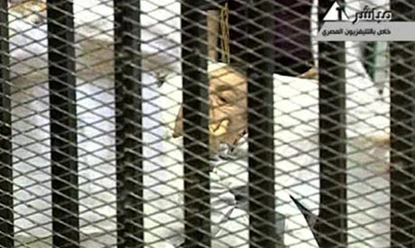 Mubarak behind bars 