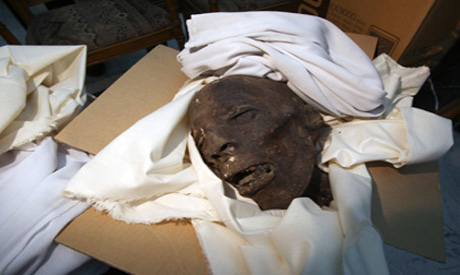 Late Period skull from the Egyptian Museum (PHOTO: Sandro Vaninni)