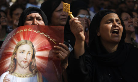 Coptic demonstrations following Imbaba attacks