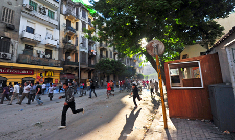 Mohamed Mahmoud Street on the morning of Wednesday June 29th – Photo by Mohamed El Hebeishy