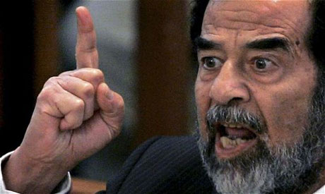 Former Iraq president Saddam Hussein, (Reuters photo)
