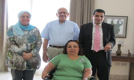 ElBaradei and representative from disabled community 