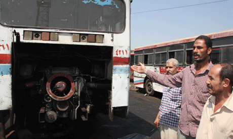 Cairo bus drivers