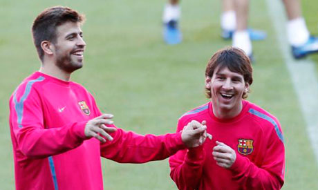 Messi and Pique