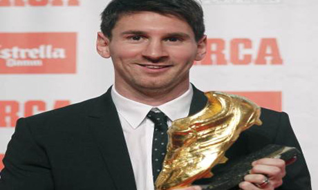Barcelona's Messi receives Golden Boot as Europe's top scorer - World ...