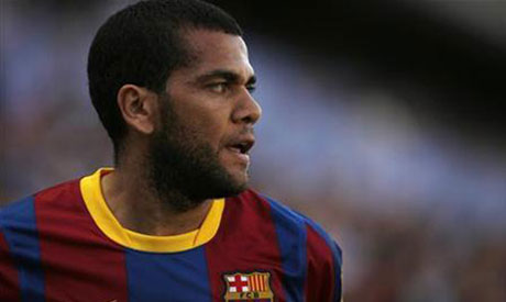 Barcelona’s Alves out injured for up to three weeks