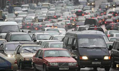 Russian drivers stuck for days in traffic jam