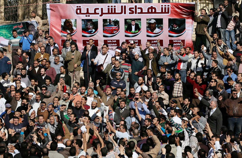 PHOTO GALLERY: President Morsi supporters mourn 'members' ki