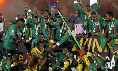 Zambia celebrates as team wins African Cup - News - CAN 2012 - Ahram Online