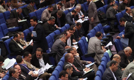 Egyptian parliament members elect constituent assembly on Sunday