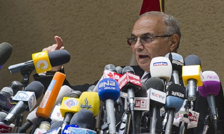 Ahmed Shafiq in the press conference 