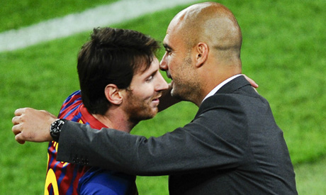 Guardiola and Messi