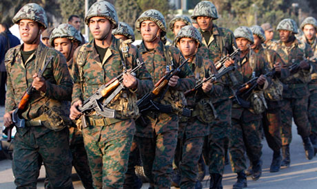 Egyptian army soldiers