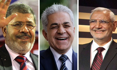 Morsi, Sabbahi and Abul Fotouh