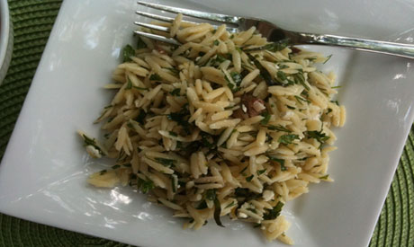 Orzo with herbs