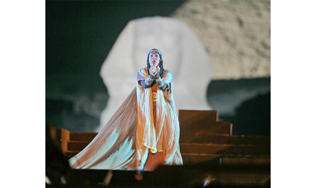 Aida at the Pyramids area in 2010 (Photo by Sherif Sonbol)