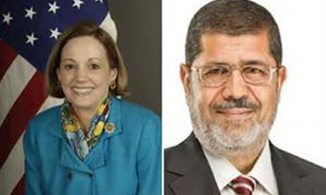 Morsi meets with US ambassador