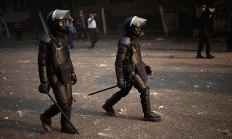 Egyptian riot police 