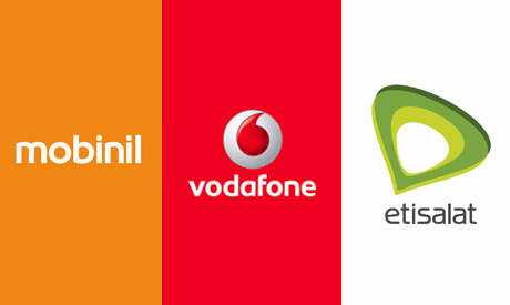 Vodafone, Mobinil and Etisalat Logo