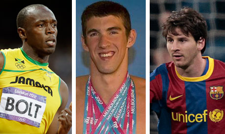 Bolt, Phelps and Messi