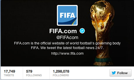 FIFA Twitter account