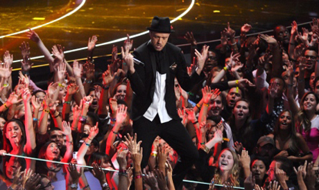 Justin Timberlake performs at the MTV Video Music Awards. (Photo: AP)